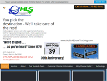 Tablet Screenshot of hollislogistics.com